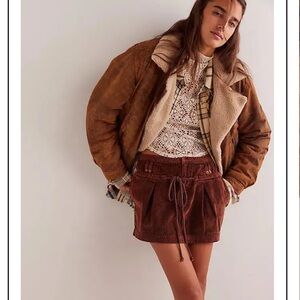 We The Free Free People NWOT Silver Springs Mini Skirt